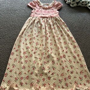 SweetHoney Pink and Cream Floral Dress